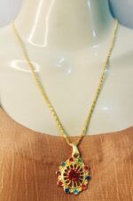 New Alloy Golden Chain with Zircon Locket/Necklace/Pendants for Girls - Image 3