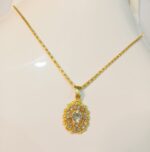 New Fashion Alloy Golden Chain with Zircon Locket/Necklace/Pendants for Girls/Women - Image 5