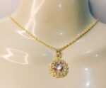 New Fashion Alloy Golden Chain with Zircon Locket/Necklace/Pendants for Girls/Women - Image 2