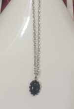 New Silver Chain with Black Zircon Locket/Necklace Specially gift for Girls/women/boys/men - Image 3