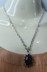 New Silver Chain with Black Zircon Locket/Necklace Specially gift for Girls/women/boys/men - Image 5