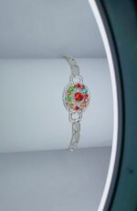 New Fashion Alloy Silver Zircon Bracelet For Girls, Women - Image 3