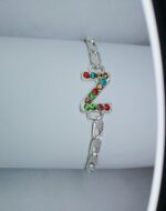 Stylish Alloy Silver Z Zircon Bracelet / Watch For Girls/Boys - Image 3