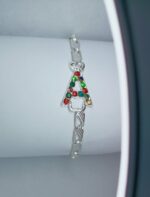 Stylish Alloy Silver A Zircon Bracelet / Watch For Girls / Boys - Image 2