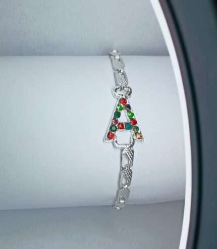 Stylish Alloy Silver A Zircon Bracelet / Watch For Girls / Boys