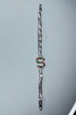 Stylish Silver Alloy S Zircon Bracelet For Girls, Women, men - Image 4