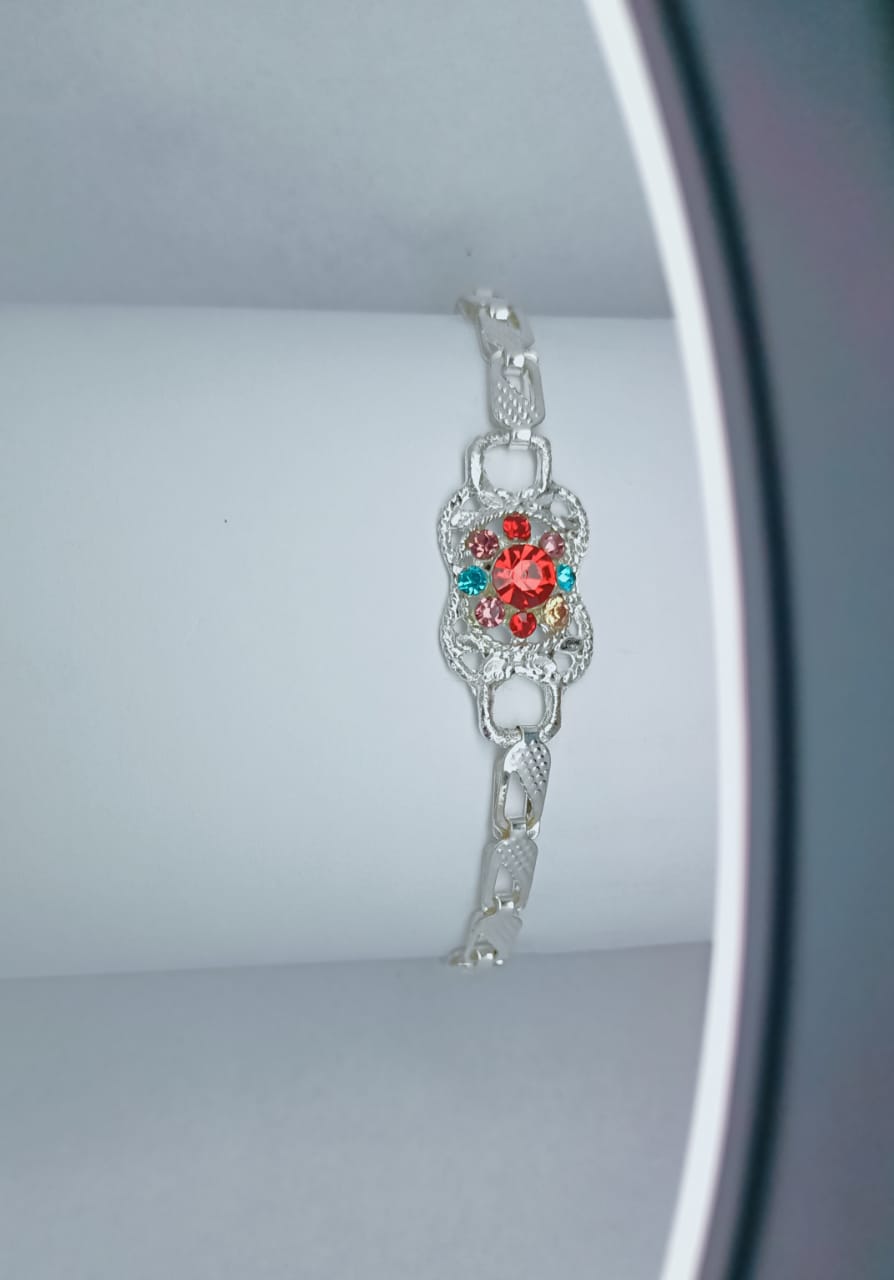 WhatsApp Image 2022-04-06 at 4.54.23 PM (3) New Premium Silver Stainless Bracelet / Specially Gift For Girls - Image 1