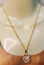 New Alloy Golden Chain with Double Heart Locket / Necklace Specially Gift for Girls / women / men - Image 4