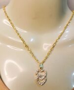 New Alloy Golden Chain with Double Heart Locket / Necklace Specially Gift for Girls / women / men - Image 6