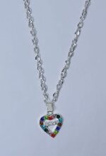 Silver Alloy Chain with Heart Locket / Necklace specially gift for Girls - Image 4