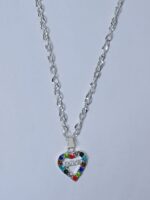 Silver Alloy Chain with Heart Locket / Necklace specially gift for Girls - Image 3
