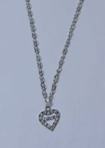 Silver Chain with Love Heart Locket Necklace Specially gift for Girls / Boys - Image 2