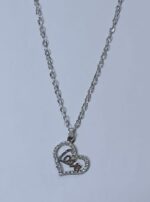 New Silver Stainless Chain with Heart Love Necklace/Locket/Pendants for Girls/Women/Boys/Men - Image 2