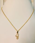 New Golden Alloy Chain with Zircon Heart Necklace/Locket/Pendants for Girl,s - Image 4