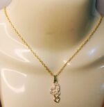 New Golden Alloy Chain with Zircon Heart Necklace/Locket/Pendants for Girl,s - Image 5