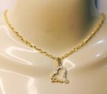 New Golden Alloy Chain with Zircon Love Heart Necklace/Locket/Pendants for Girls/Women/boys/men - Image 4