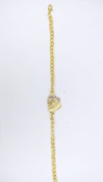 New Alloy Golden double Heart Bracelet /  Watch for Girls, Women - Image 3
