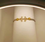 New Fashion Gold H Design Zircon Bracelet For Girls, Women - Image 2