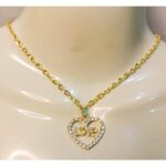 Golden Alloy Chain with Heart Love Locket / Necklace / Pendants for Girls / Women / Boys - Image 2