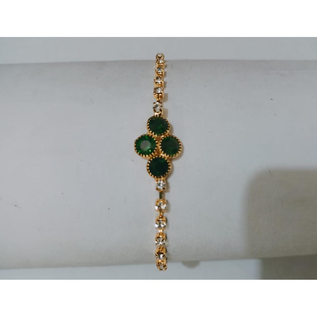 b9d9ce9920a44cab184500614c786361 New Premium Gold Alloy Zircon Bracelet For Girl,s / Women - Image 1