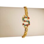 Stylish Alloy Golden S Zircon Bracelet / Watch For Girls,Women - Image 2