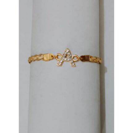 New Classy Gold A Design Zircon Bracelet / Watch For Girls, Women