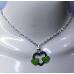 New Silver Stainless Chain Necklace 3 Heart Locket/Pendants Specially gift for girls / boys