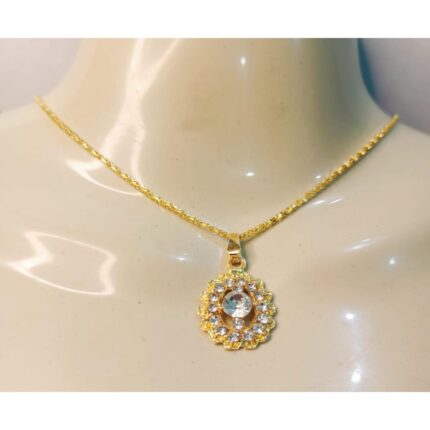 New Fashion Alloy Golden Chain with Zircon Locket/Necklace/Pendants for Girls/Women