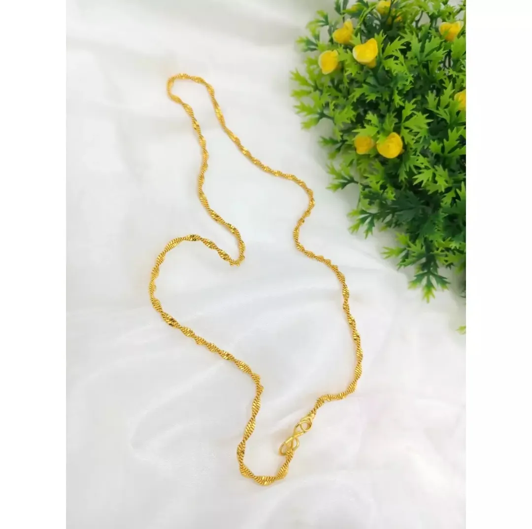 e04862662500a2daaf1e9af78d824428.jpg_2200x2200q80.jpg_ New Golden Simple Chain Design forGirls and women (Rope Style Trending in Pakistan) - Image 1