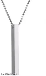 New Attractive Vertical Bar Necklace for Men / Locket Chain /For Men Boys Stick Bar Necklace - Image 6