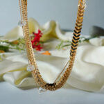 New Trending Korean Stylish Necklace (Silver & Golden) / For Women & Girls - Image 4