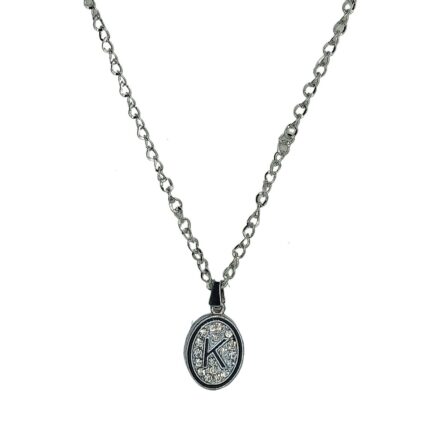 New Silver Chain with A to Z Alphabet Necklace/Locket/Pendants for Girl,s & Boy,s