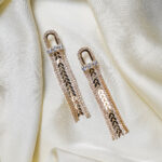 New Fashionable/Stylish Long Tassel Earrings / For Girl,s or Women - Wedding Jewelry - Image 3