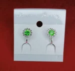 New Beautiful Non Piercing Silver Earrings/Ear tops / For Girl,s or Women (1 pare)