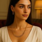 New Stylish & Fashionable Necklace Jewellery Set with Earrings / For Ladies