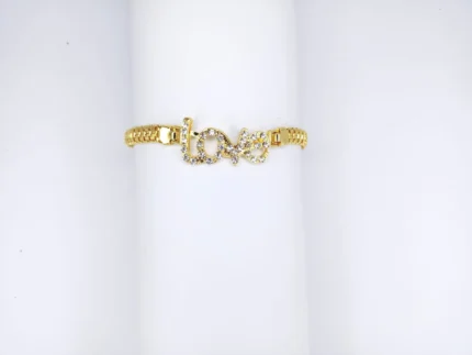 New Premium Gold Alloy Love Zircon Bracelet/Watch For Girls, Women, men