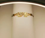 New Fashion Golden Heart Love Zircon Leather Bracelet/Watch For Girls, Women