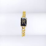 New Golden Heavy Imported Chain A to Z Alphabet Bracelet / Watch For Men / Boys - Image 2
