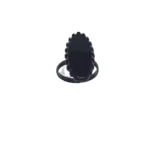 New Black Ring with Zircon/Stylish Black Stone Alloy Ring - Packed in Beautiful Gift Box / For Girl,s and Women - Image 2