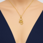 New Alloy Golden Chain with Zircon Locket/Pendants/Necklace for Girls, Women