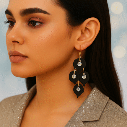 New Fashionable Delicate Crystal Drop Earrings (Girls Accessories) / For Special Occasions - Korean Style Earring