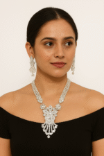 New Style Crystal Necklace Set With Earrings / For Girl,s and Women - Image 2