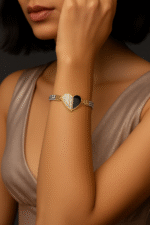 New Fashion Double Heart Bracelet Watch For Girls, Women