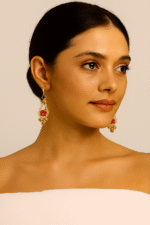 New Stylish Crystal Pearl Drop Earrings / For Girl,s and Women (Ladies Accessories)