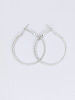 New Big Smooth Circle Hoop Earring,s / Simple Party Round Loop Earrings / For Girls and Women - Stylish Fashion Jewellry - Image 3