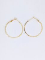 New Big Smooth Circle Hoop Earring,s / Simple Party Round Loop Earrings / For Girls and Women - Stylish Fashion Jewellry - Image 5