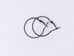 New Simple Round Black Hoop Earring / For Girls or Women - Image 5