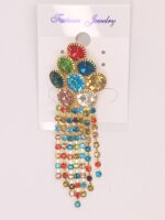 New Stylish Crystal Pearl Dangle Earrings / For Ladies & Women (Girls Accessories) - Image 4