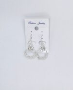 New Korean Style Crystal Pearl Drop Earrings / For Ladies,Girls - Image 2