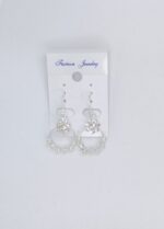 New Korean Style Crystal Pearl Drop Earrings / For Ladies,Girls - Image 3